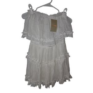 ee:some Off the Shoulder Tier Mini Dress New With Tags Size Small
